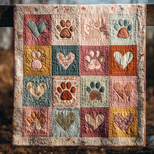 Pet Garden Quilt Blanket - Quilted Blanket by OtterMia