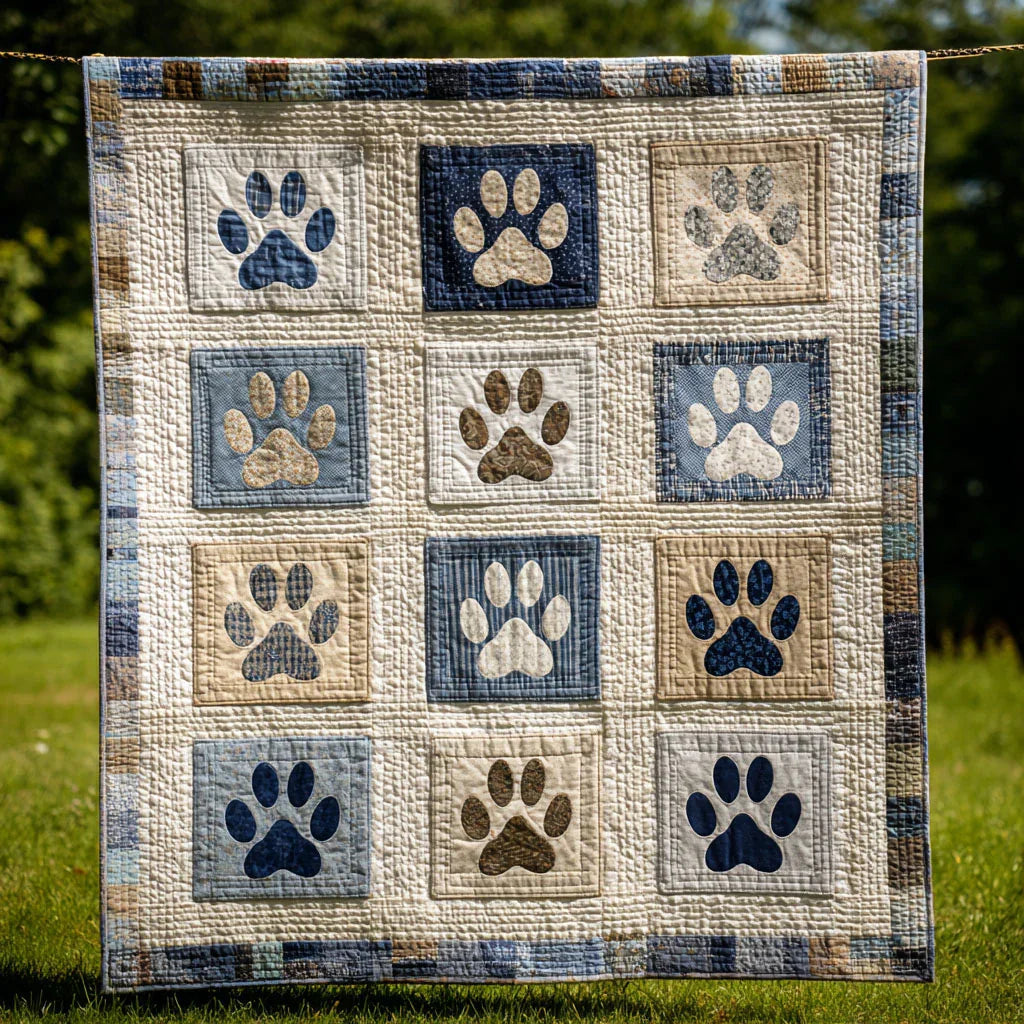 Pet Spot Quilt Blanket - Quilted Blanket by OtterMia