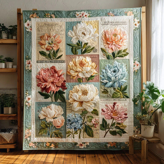 Petal Harmony Quilt Blanket