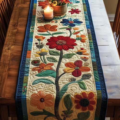Petal Magic Quilted Table Runner