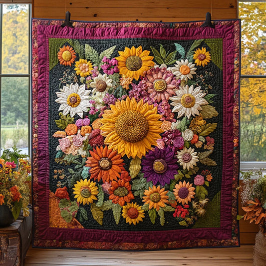 Petal Meadow Quilt Blanket