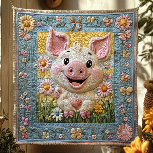 Petal Pig Quilt Blanket