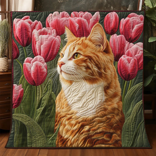 Petals And Paws Quilt Blanket