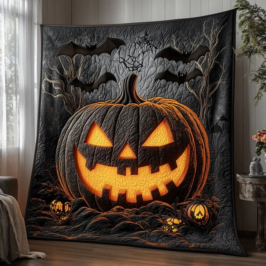 Phantom Pumpkin Hollow Quilt Blanket