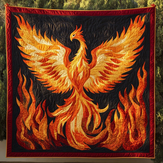 Phoenix Flame Quilt Blanket