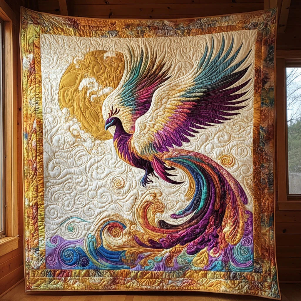 Phoenix Song Dawn Quilt Blanket