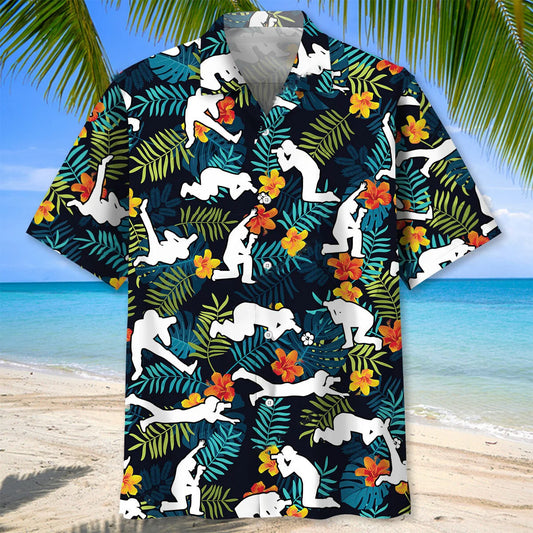 Photographer Postures Hawaiian Shirt, custom shirt gift for men