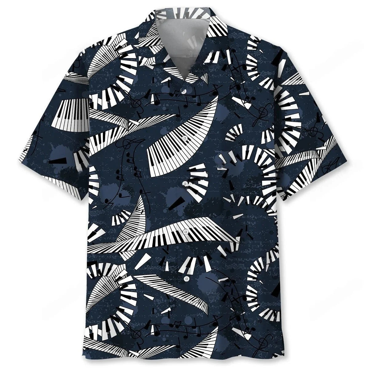 Piano Flying Music Hawaiian Shirt, custom shirt gift for men