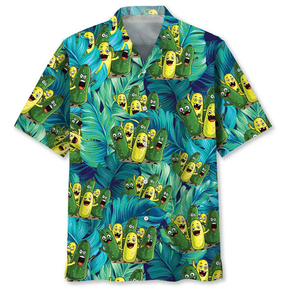 Pickle Squad Hawaiian Shirt, custom shirt gift for men (view 2)
