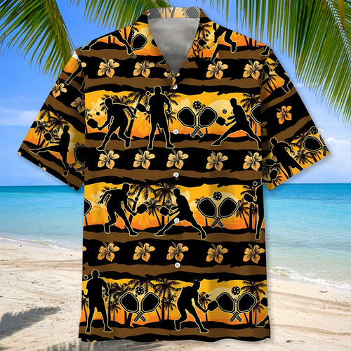 Pickleball Beach Hawaiian Shirt, custom shirt gift for men