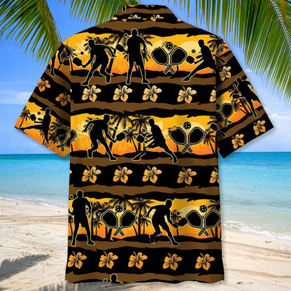 Pickleball Beach Hawaiian Shirt, custom shirt gift for men (view 3)