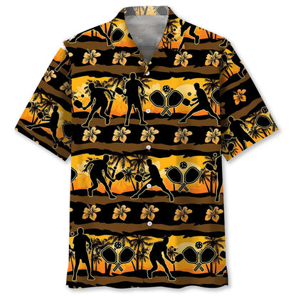 Pickleball Beach Hawaiian Shirt, custom shirt gift for men (view 4)