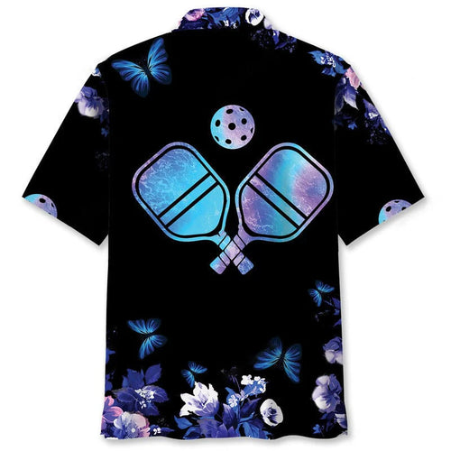 Pickleball Flower Nature Hawaiian Shirt, custom shirt gift for men