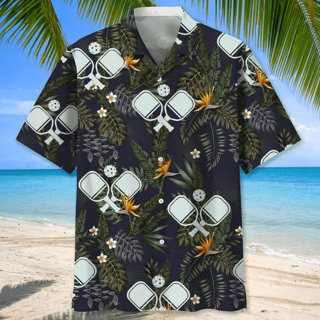 Pickleball Hawaiian Nature Hawaiian Shirt, custom shirt gift for men