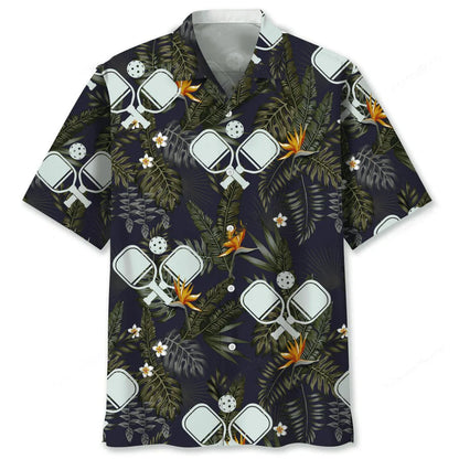 Pickleball Hawaiian Nature Hawaiian Shirt, custom shirt gift for men (view 2)