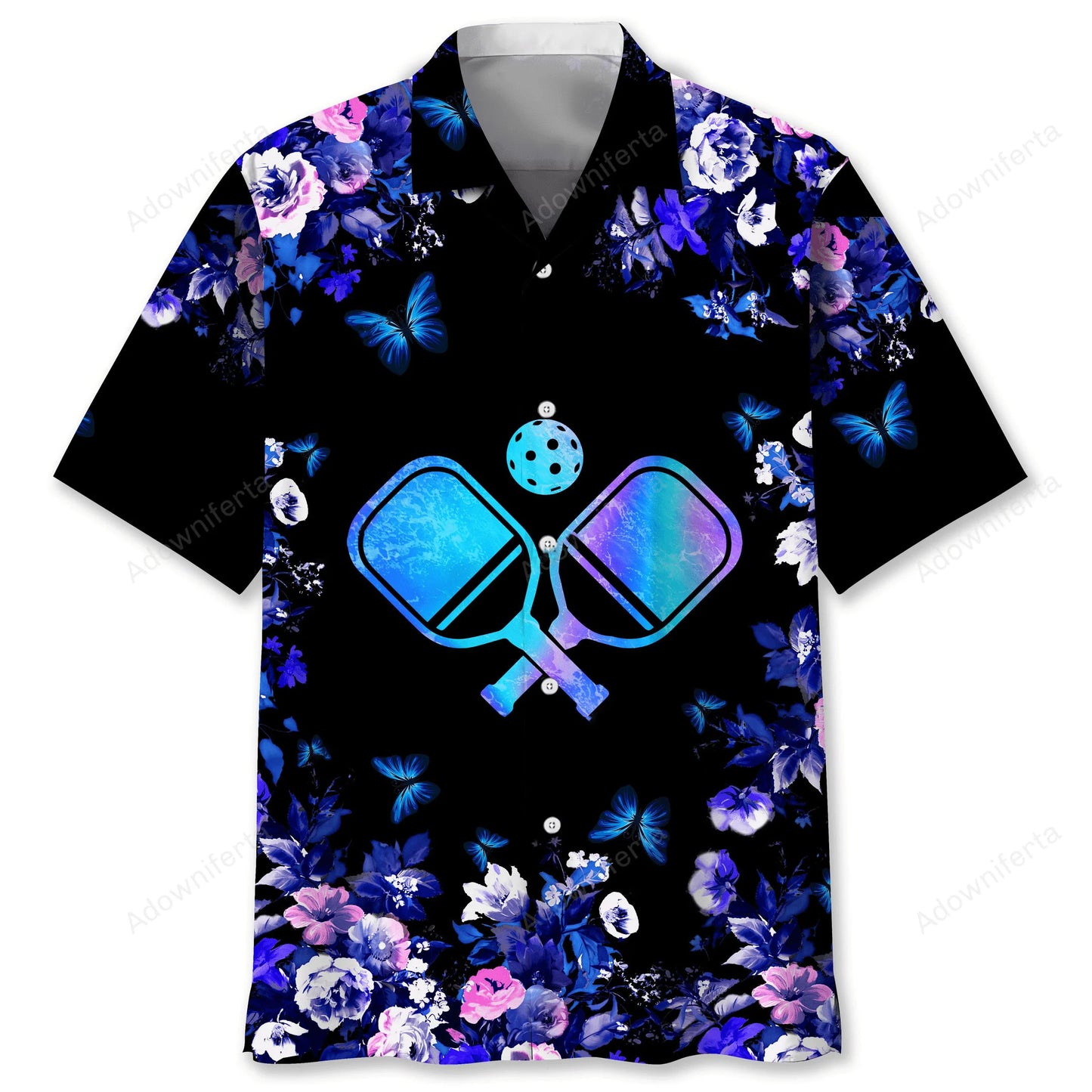 Pickleball Hawaiian Nature Hawaiian Shirt, custom shirt gift for men (view 3)