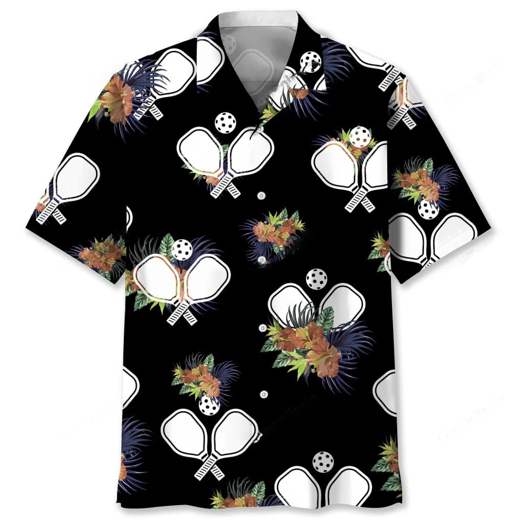 Pickleball Hawaiian Nature Hawaiian Shirt, custom shirt gift for men (view 5)