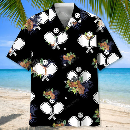 Pickleball Hawaiian Nature Hawaiian Shirt, custom shirt gift for men (view 6)