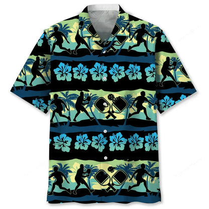 Pickleball Nature Beach Hawaiian Shirt, custom shirt gift for men
