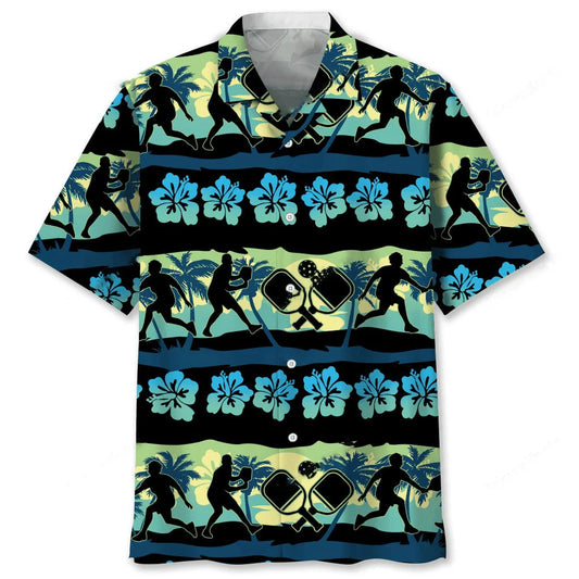 Pickleball Nature Beach Hawaiian Shirt, custom shirt gift for men