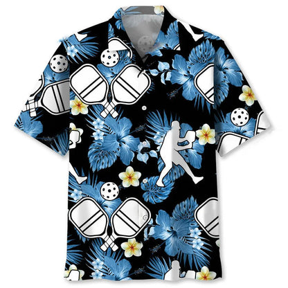 Pickleball Nature Hawaiian Shirt, custom shirt gift for men