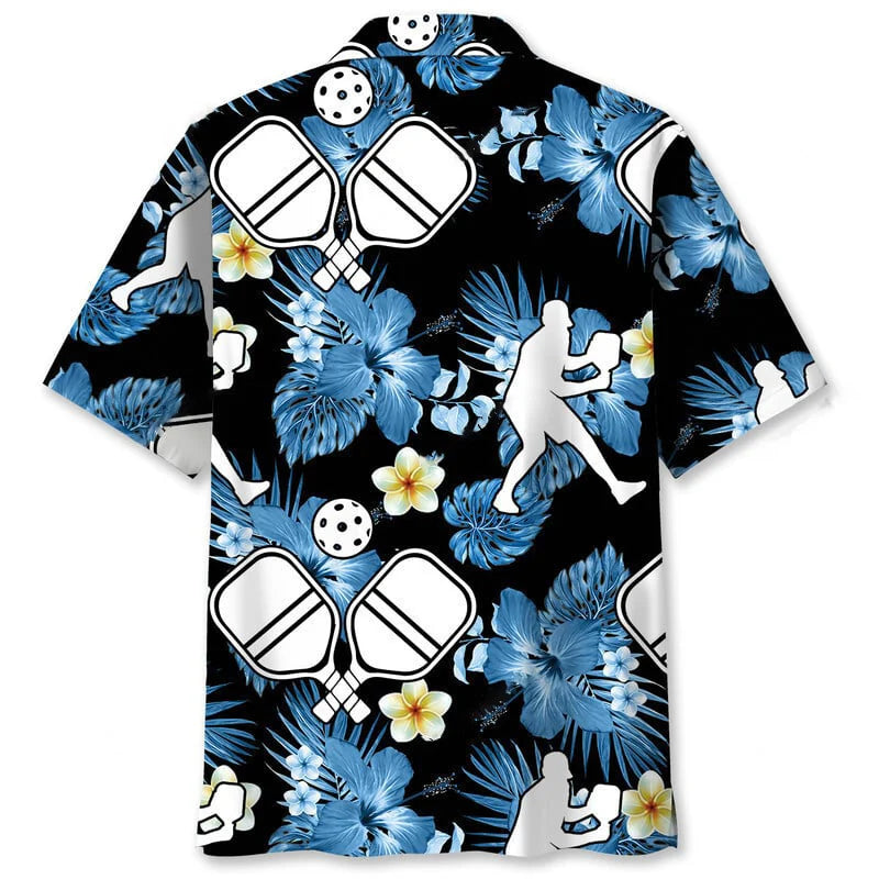 Pickleball Nature Hawaiian Shirt, custom shirt gift for men (view 2)
