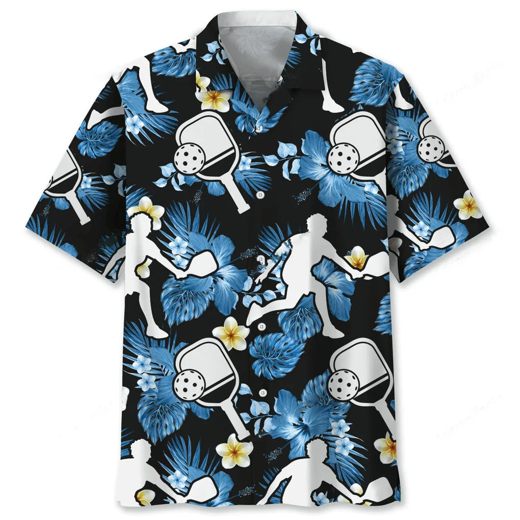 Pickleball Nature Hawaiian Shirt, custom shirt gift for men (view 5)
