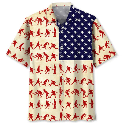 Pickleball Usa Hawaiian Shirt, patriotic gift for 4th of July