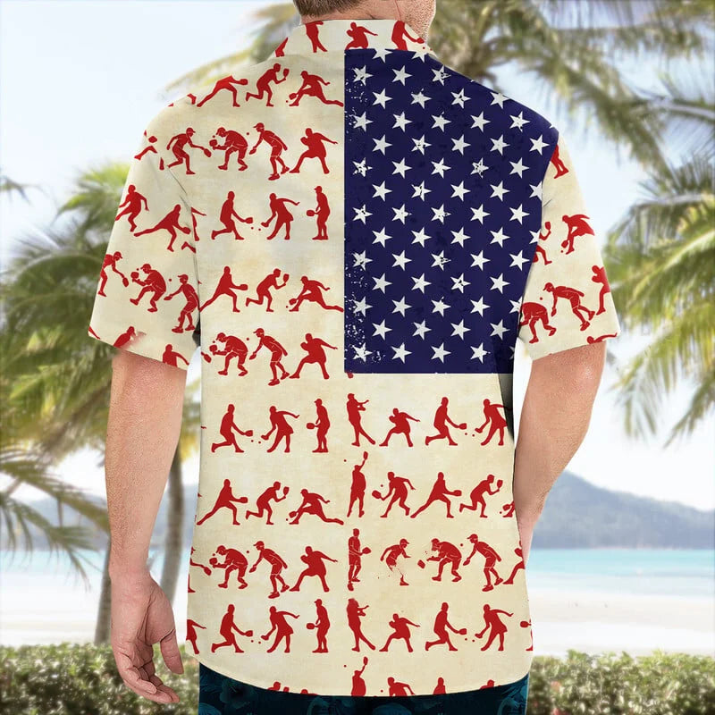 Pickleball Usa Hawaiian Shirt, patriotic gift for 4th of July (view 3)