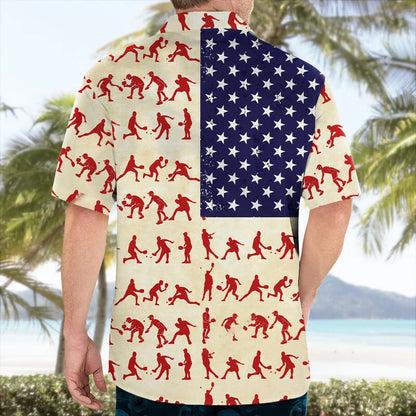 Pickleball Usa Hawaiian Shirt, patriotic gift for 4th of July (view 3)