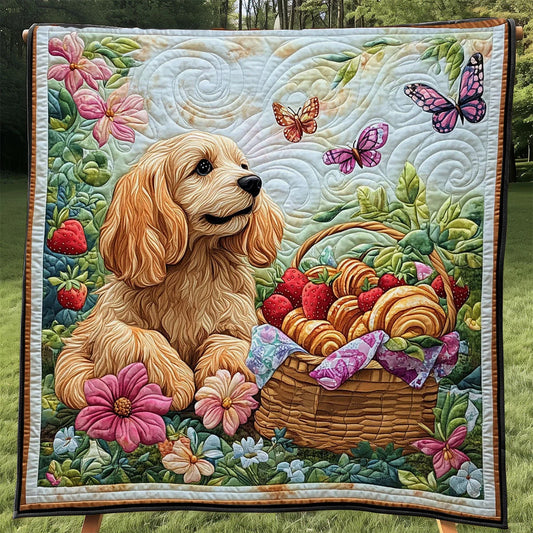 Picnic Dog Quilt Blanket