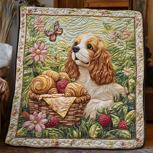 Picnic Spaniel Quilt Blanket