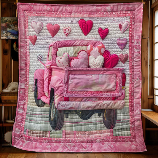 Pink Hauler Quilt Blanket