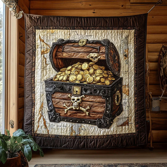 Pirate Treasure Quilt Blanket