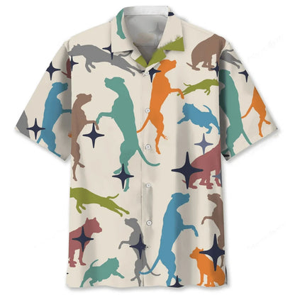 Pitbull Hawaiian Shirt, custom shirt gift for men