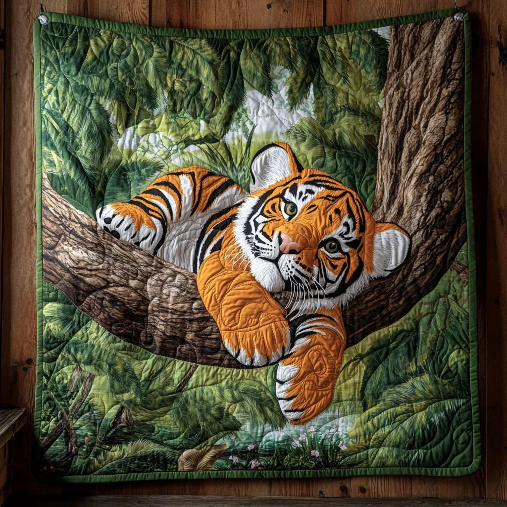 Play With Tree Quilt Blanket