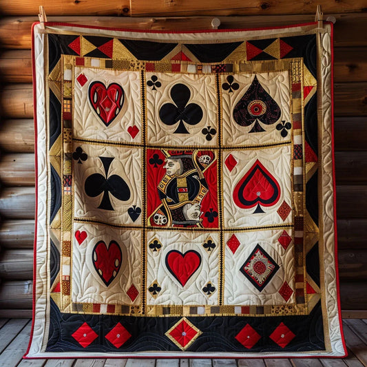 Poker Patchwork Quilt Blanket