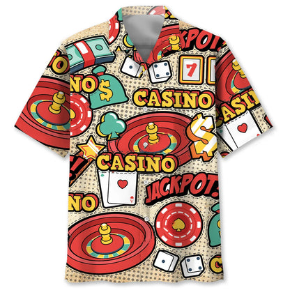 Poker Jackpot Hawaiian Shirt, custom shirt gift for men