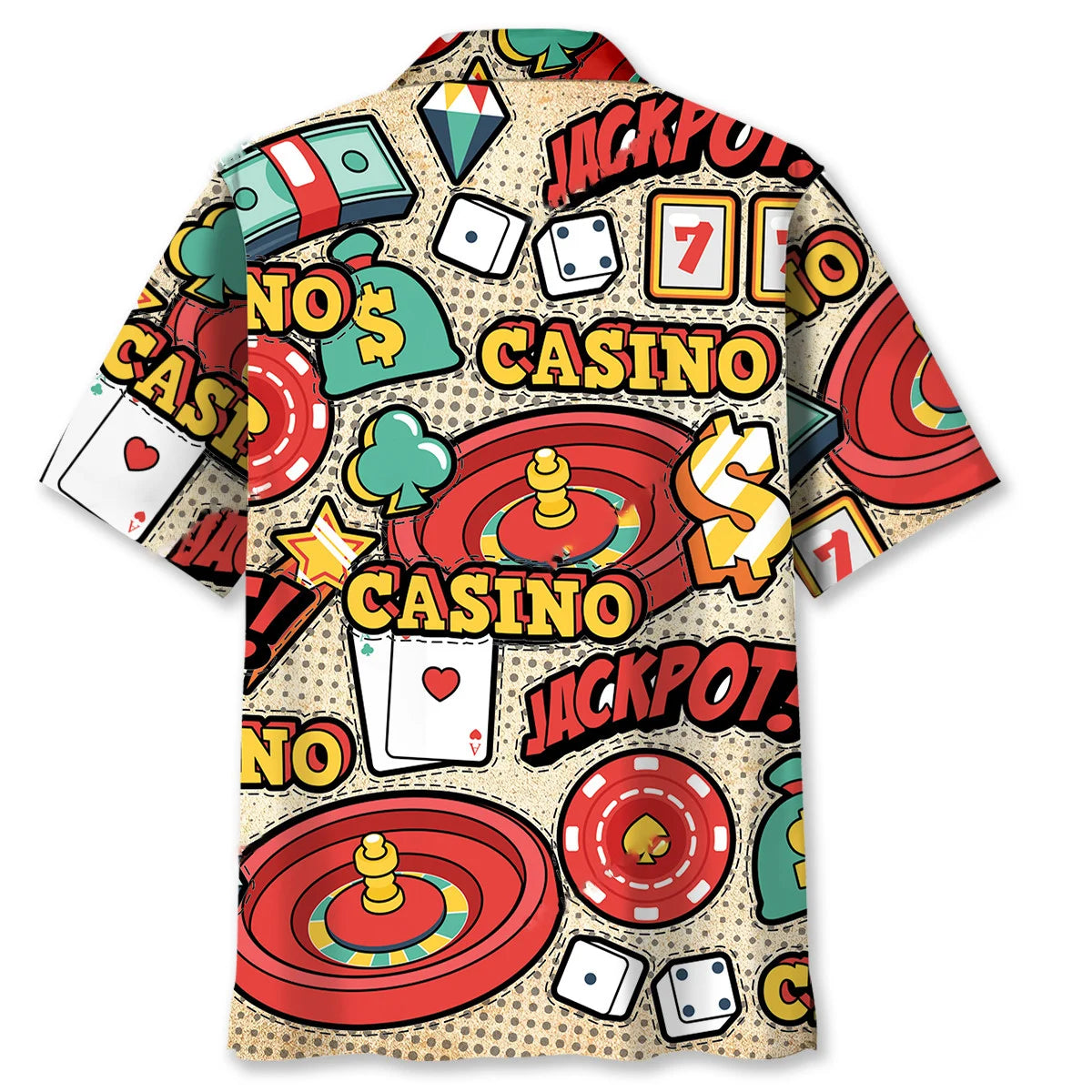 Poker Jackpot Hawaiian Shirt, custom shirt gift for men (view 3)