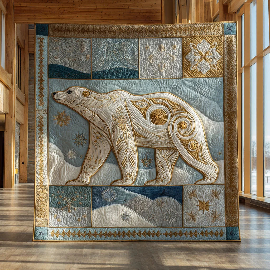 Polar Bear Glow Quilt Blanket