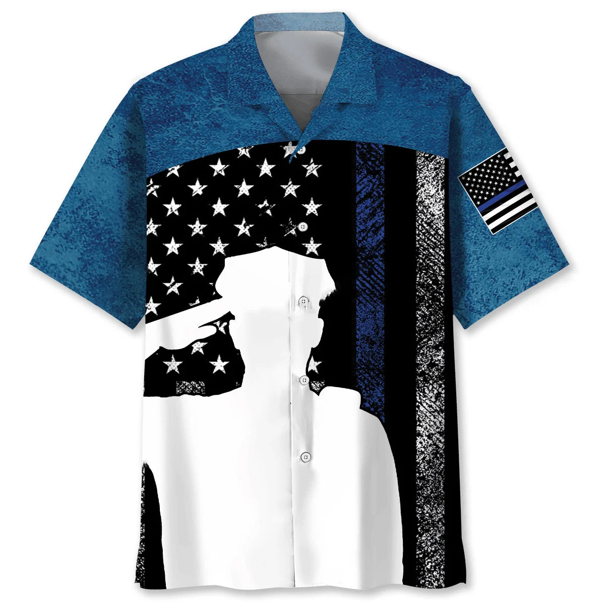 Police Back the Blue Children of God Hawaiian Shirt, custom shirt gift for men