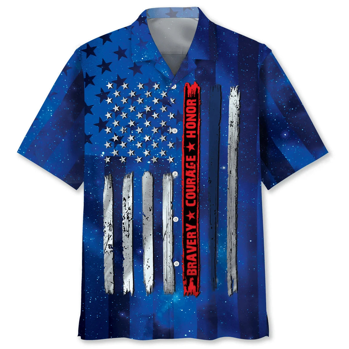 Police Bravery Courage Hornor Hawaiian Shirt, custom shirt gift for men (view 4)