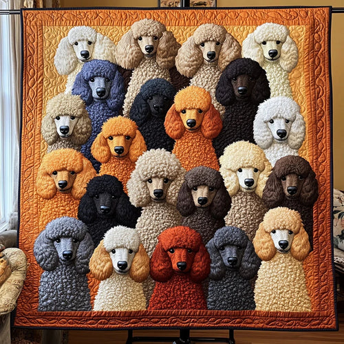 Poodle Cluster Quilt Blanket