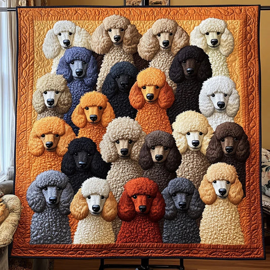 Poodle Cluster Quilt Blanket