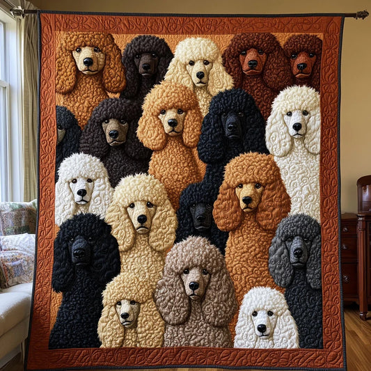 Poodle Parade Quilt Blanket