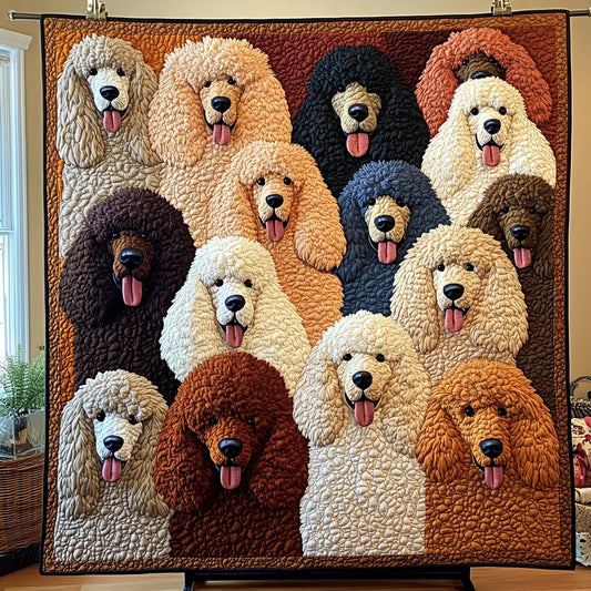 Poodle Patch Quilt Blanket