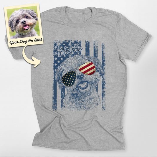 Poodle Shirt Custom 4th of July Bella Canvas Tee