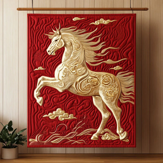 Power Horse Quilt Blanket