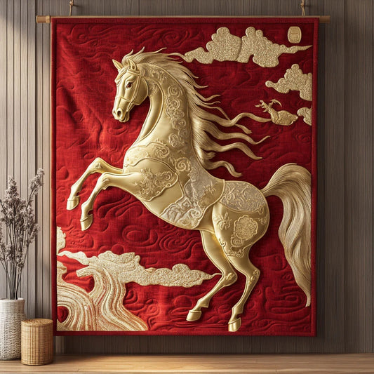 Power Horse Quilt Blanket
