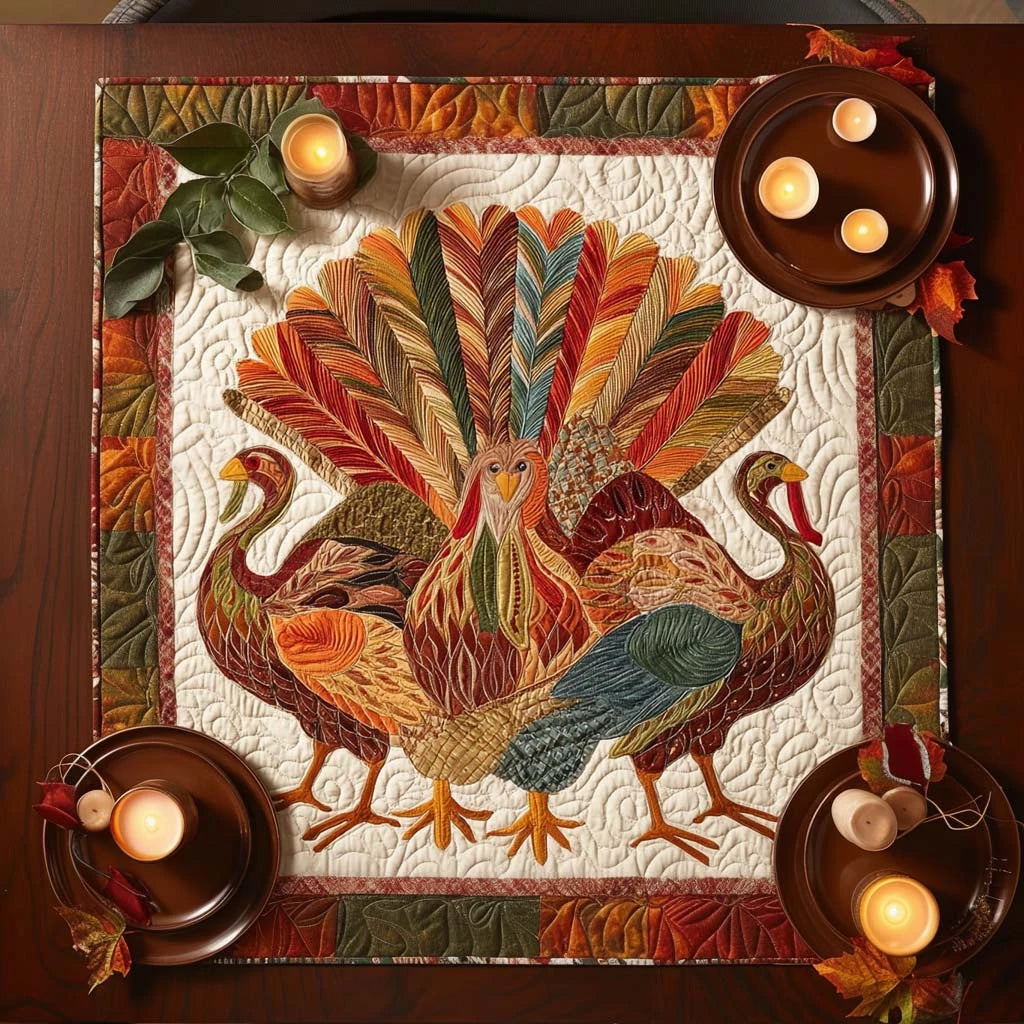 Prairie Parade Quilted Table Topper